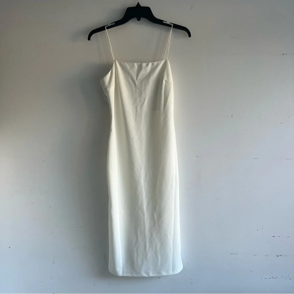 New! Princess Polly White Kiana Midi Dress nwt bodycon 22102 - Picture 4 of 11